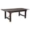 Flash Furniture Rectangle 40 in W, 84 in L, 30 in H, Pine Wood, Pinus Glabra, Steel, Mahogany XA-F-84X40-MG-GG - alternate 5